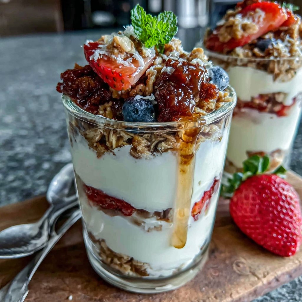 Greek Yogurt Parfait with Berries