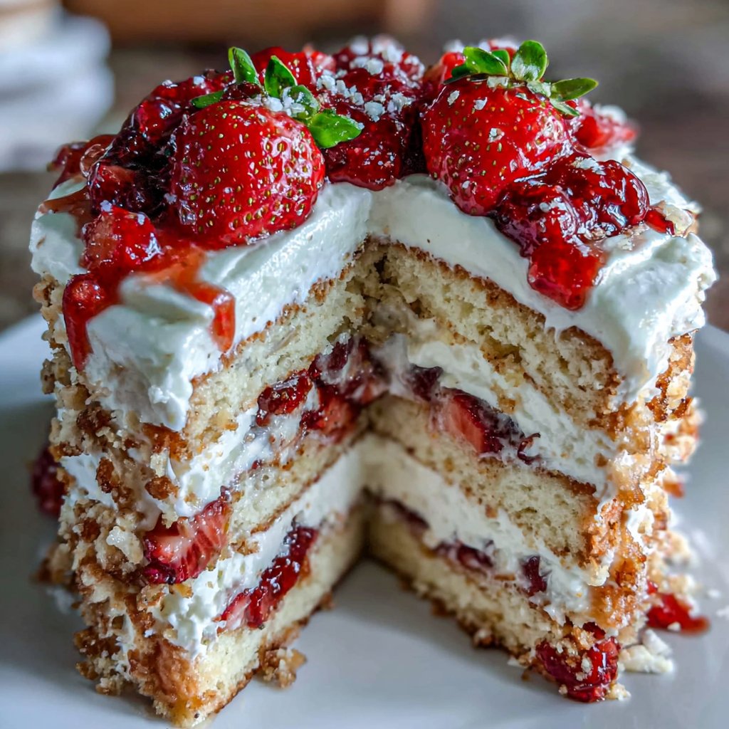 Strawberry Lemonade Layer Cake