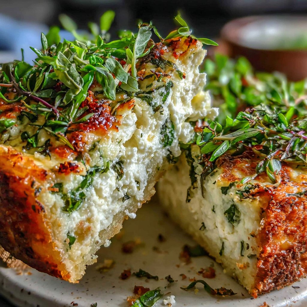 Spring Herb and Cheese Quiche