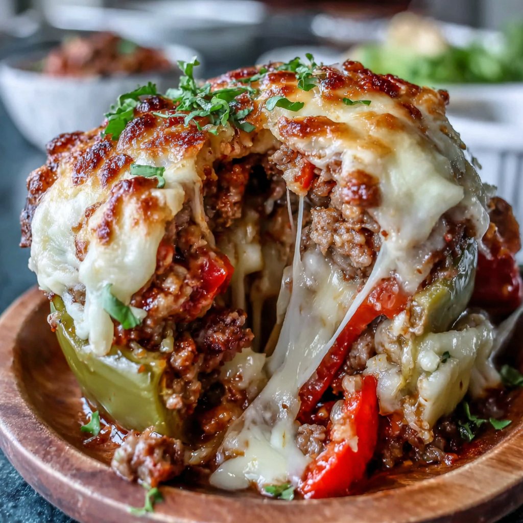 Stuffed Pepper Hamburger Meat Bake