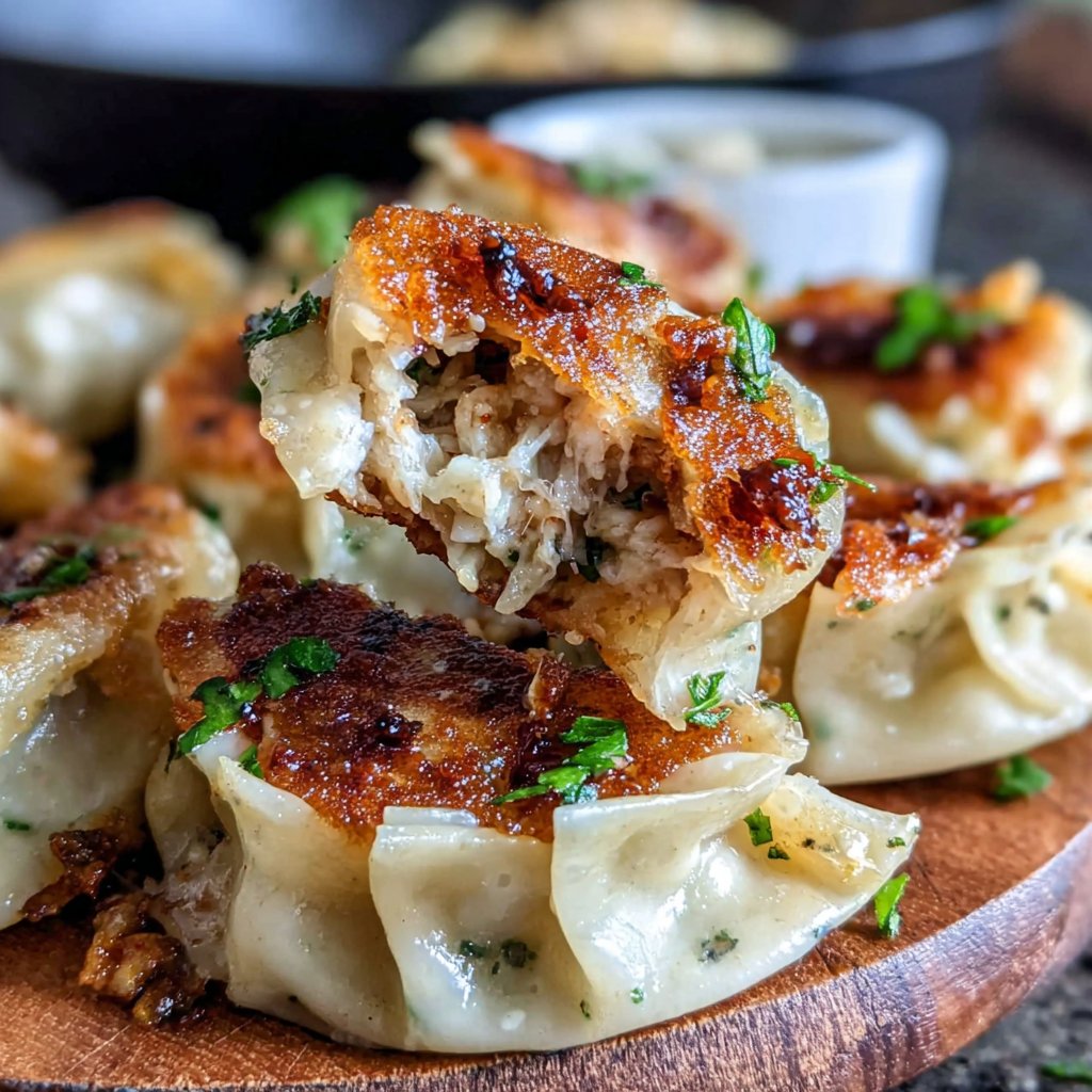 Smothered Chicken Potstickers