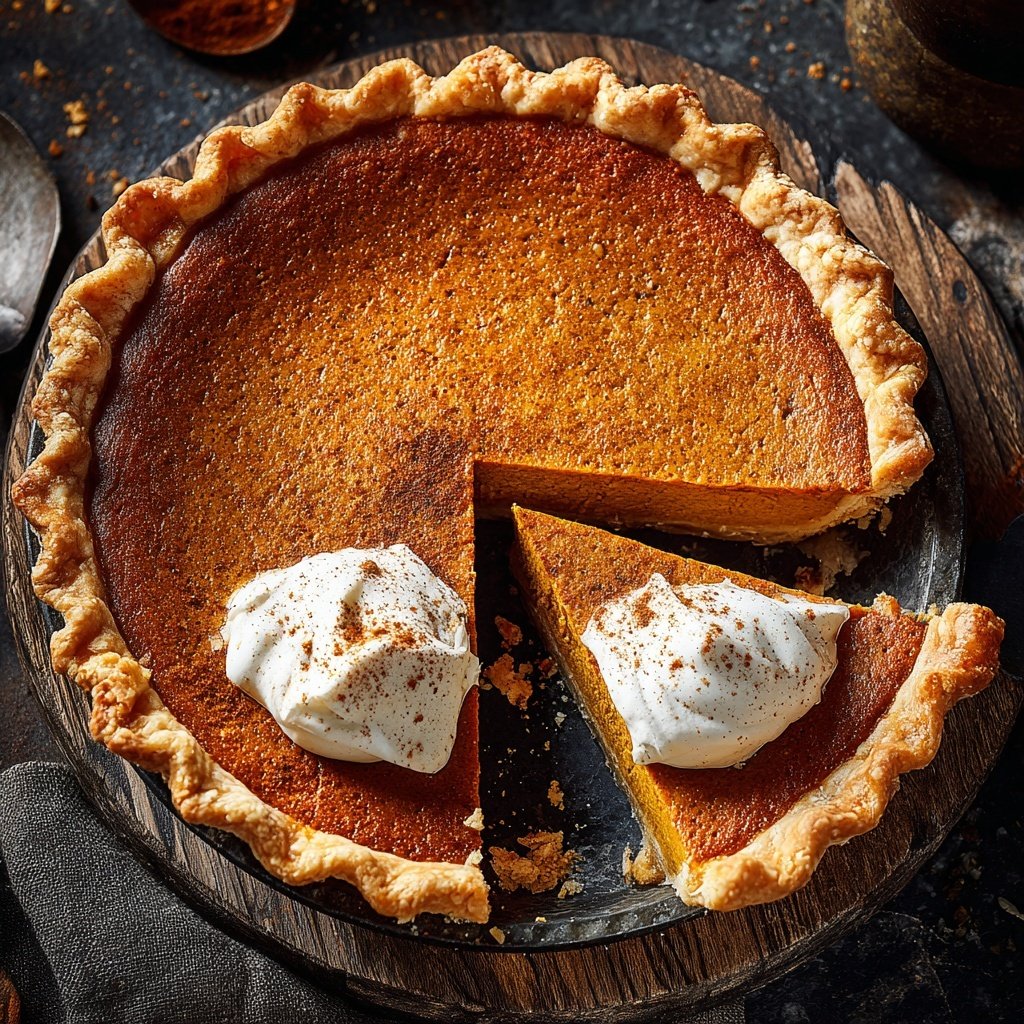 Festive Spiced Pumpkin Pie