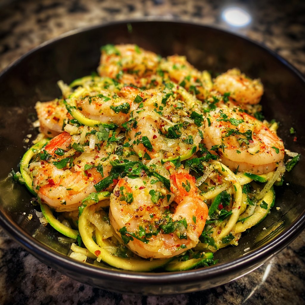 Shrimp Scampi with Zoodles